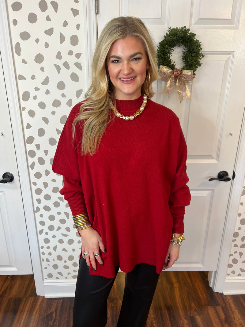 Astrid Ribbed Tunic Sweater