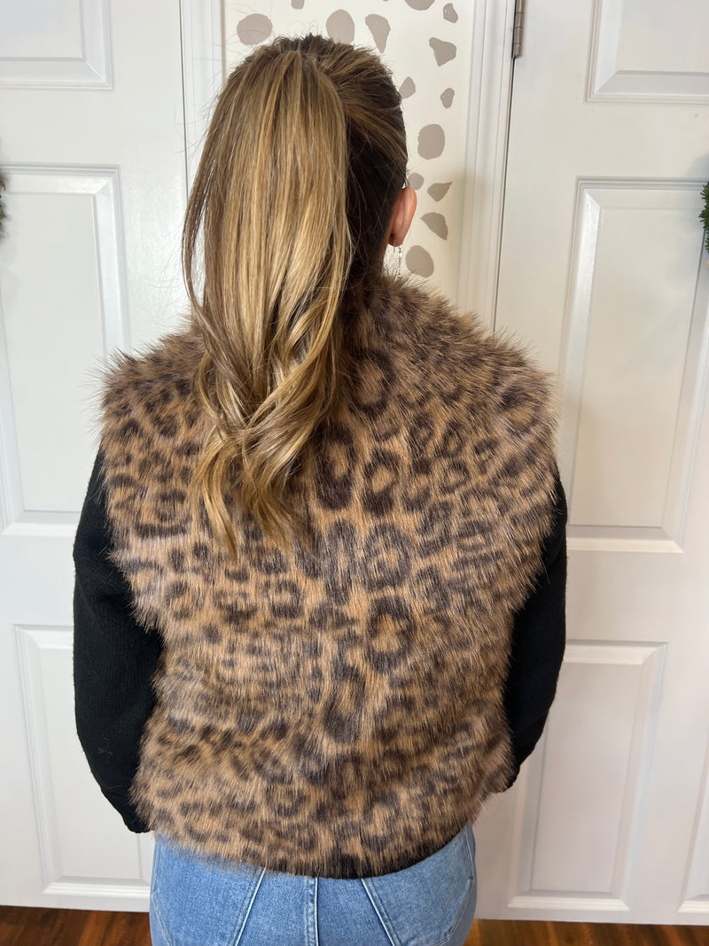 Leopard Print Vest