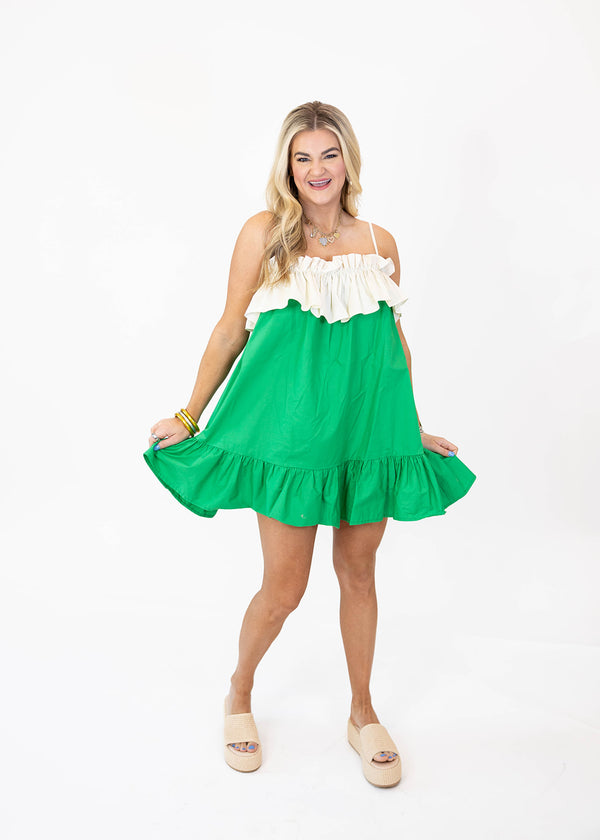 Fern Ruffle Mini Dress