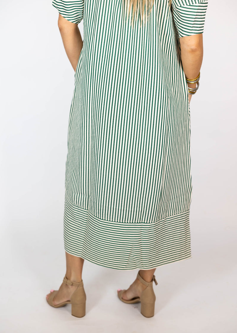 Forest Stripe Midi/Maxi Dress