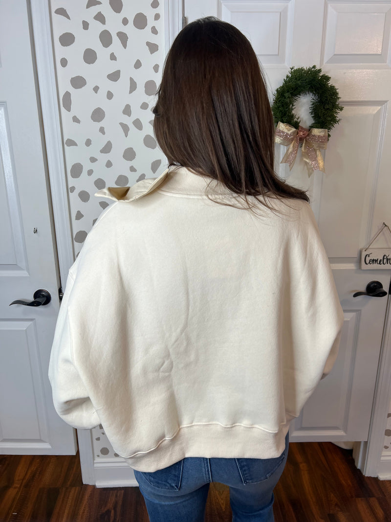 Cream Bow Pullover