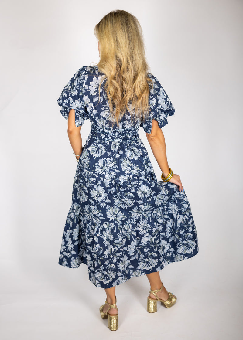 Sailor Blue Midi Dress