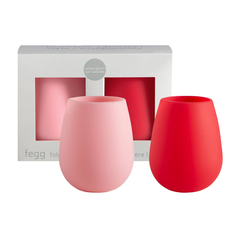 Cherry + Blush | Fegg | Silicone Unbreakable Glasses: Pink gloss