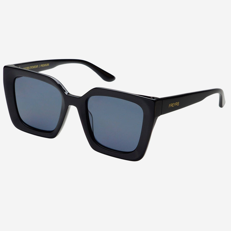 Coco Acetate Womens Square Sunglasses : Black