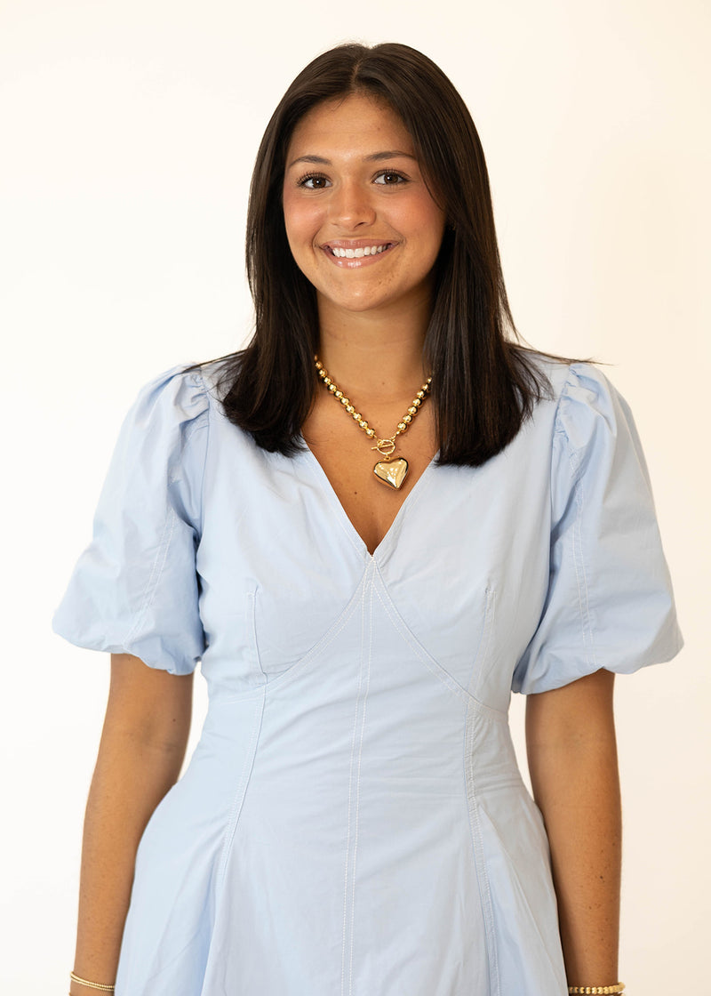 Chambray Mini Dress