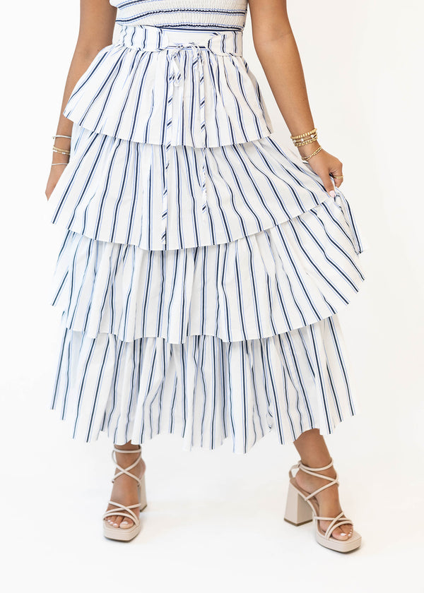 Nautical Stripe Midi Dress