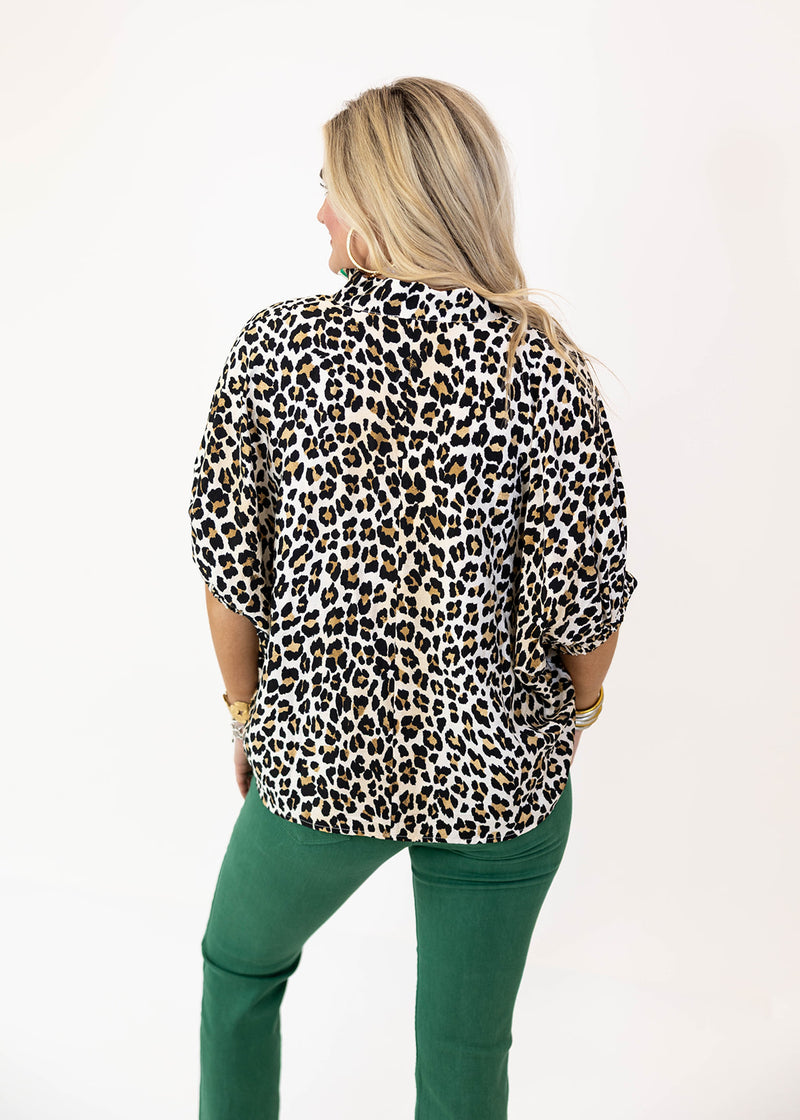 Kelly Stripe Cheetah Top