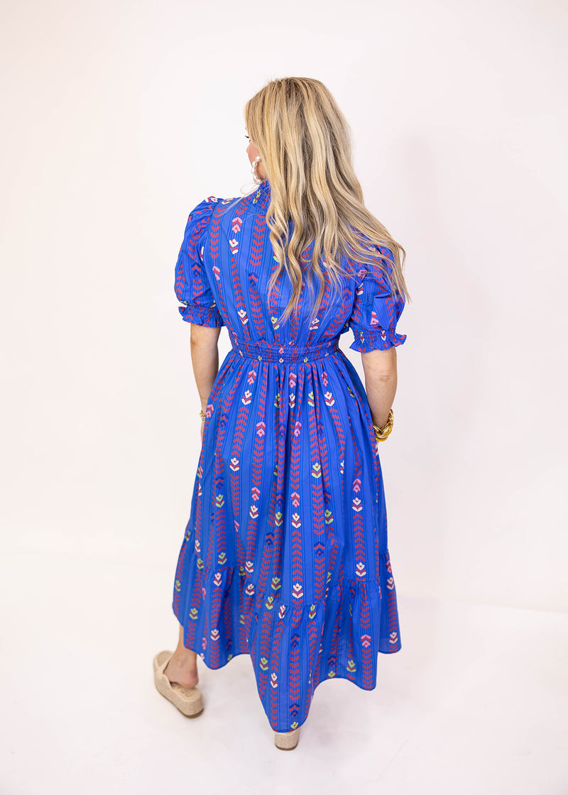Cobalt Blue Midi Dress