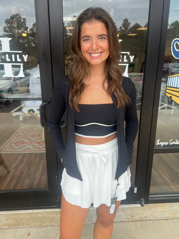 White Edge Sports Bra