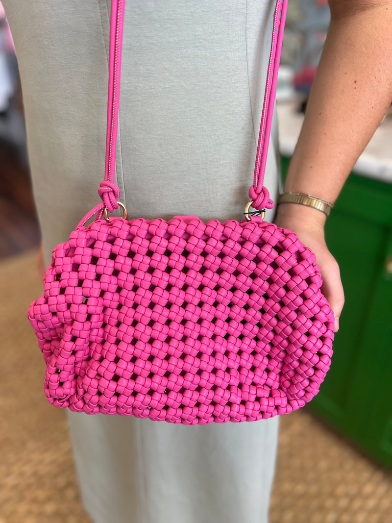 Fuchsia Braid Purse