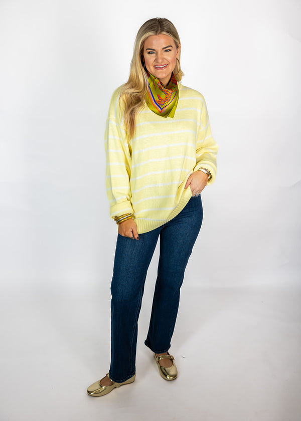 Lemon Stripe Sweater