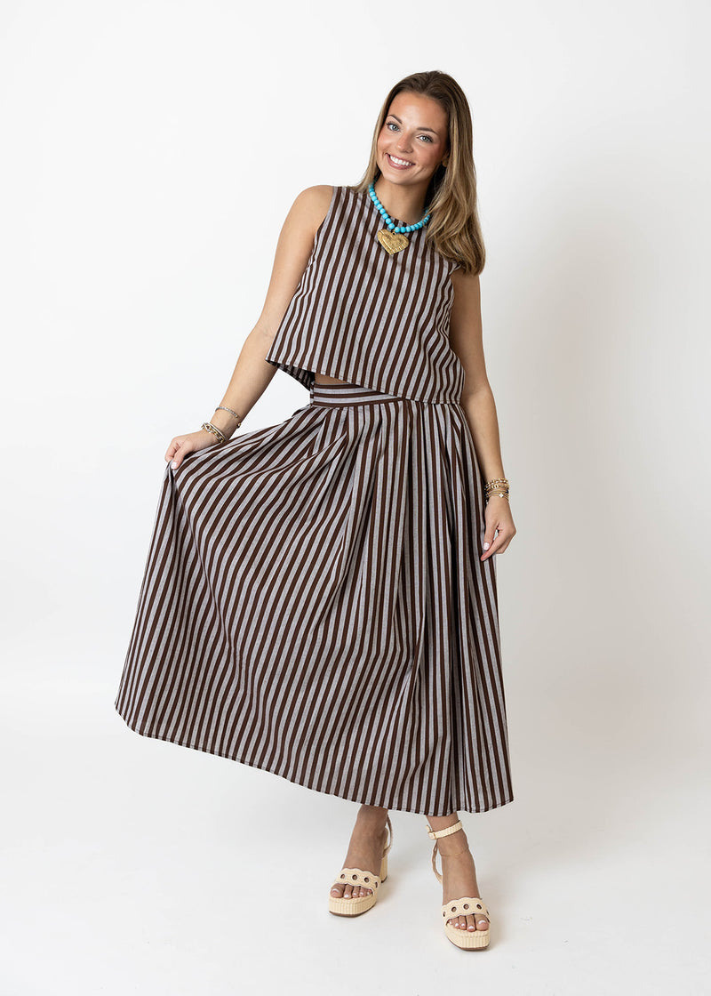 Coffee Stripe Set