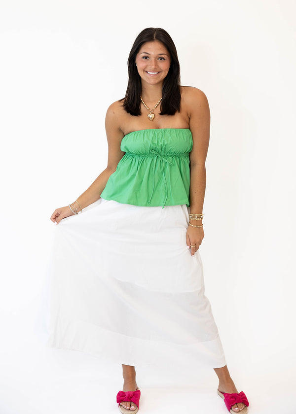 White Midi Skirt