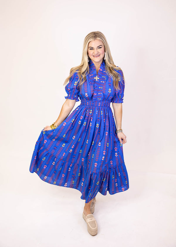 Cobalt Blue Midi Dress