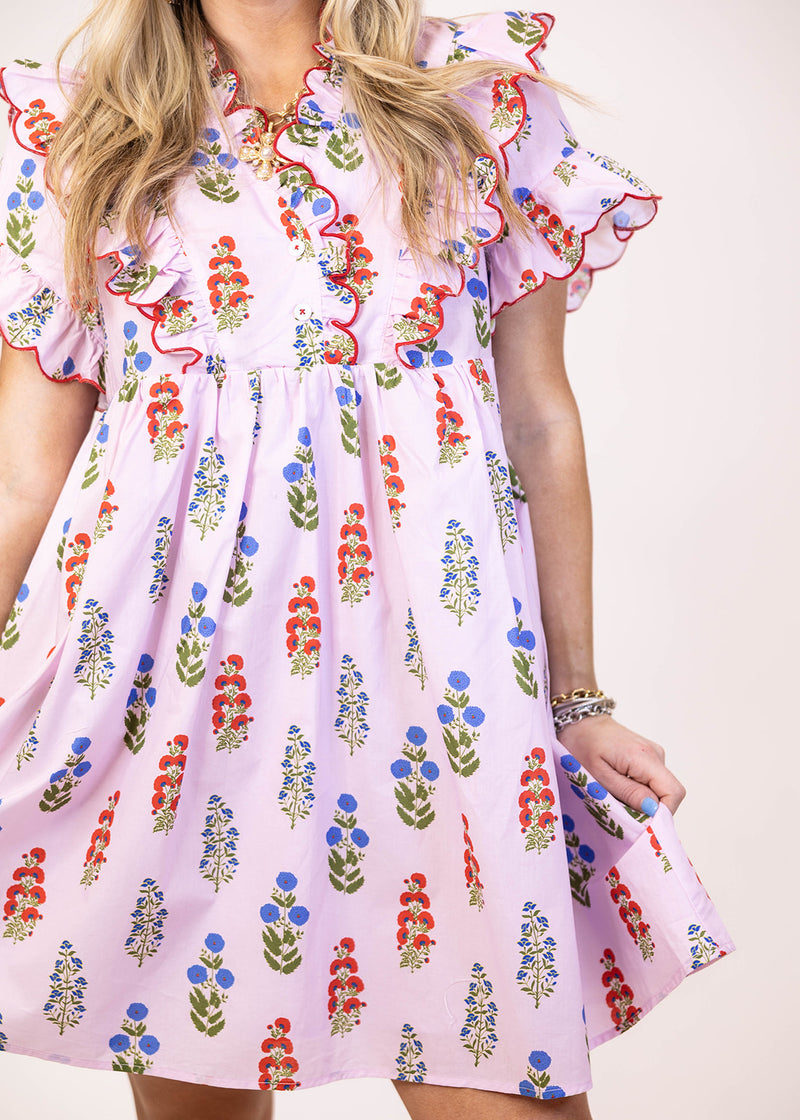 Lavender Mix Mini Dress