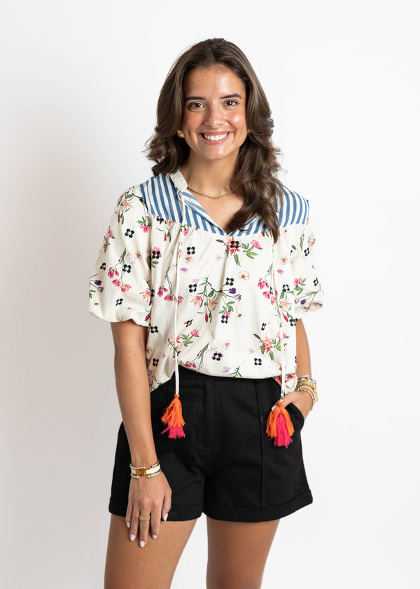 Ivory Tassel Top