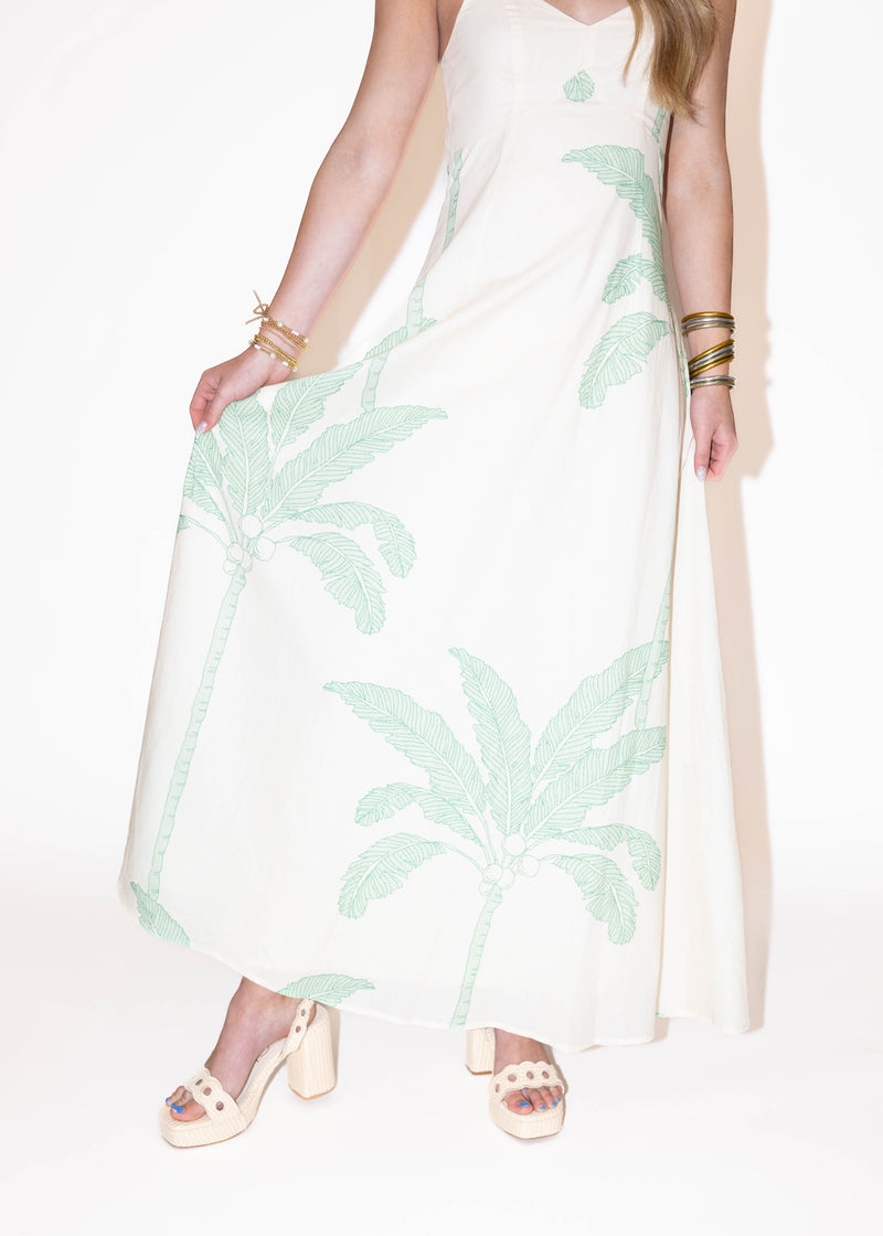 Palm Tree Maxi Dress