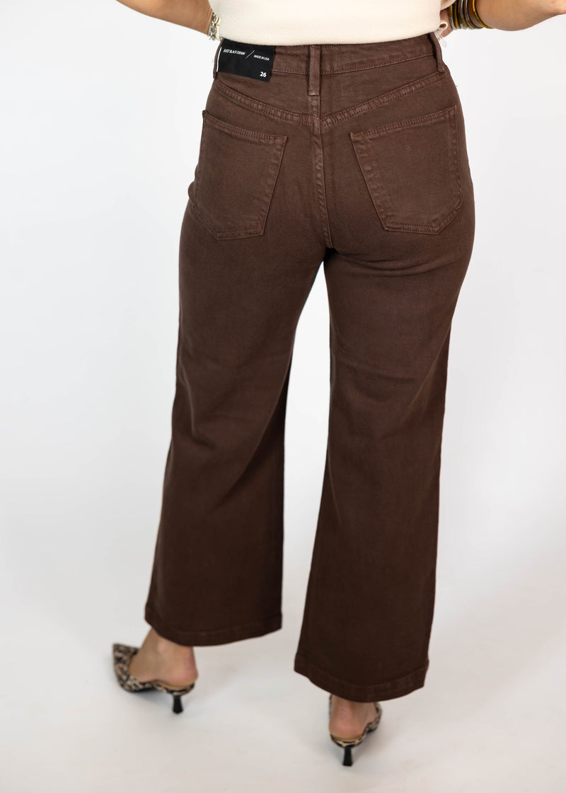 Chocolate Brown Front Pocket Pants