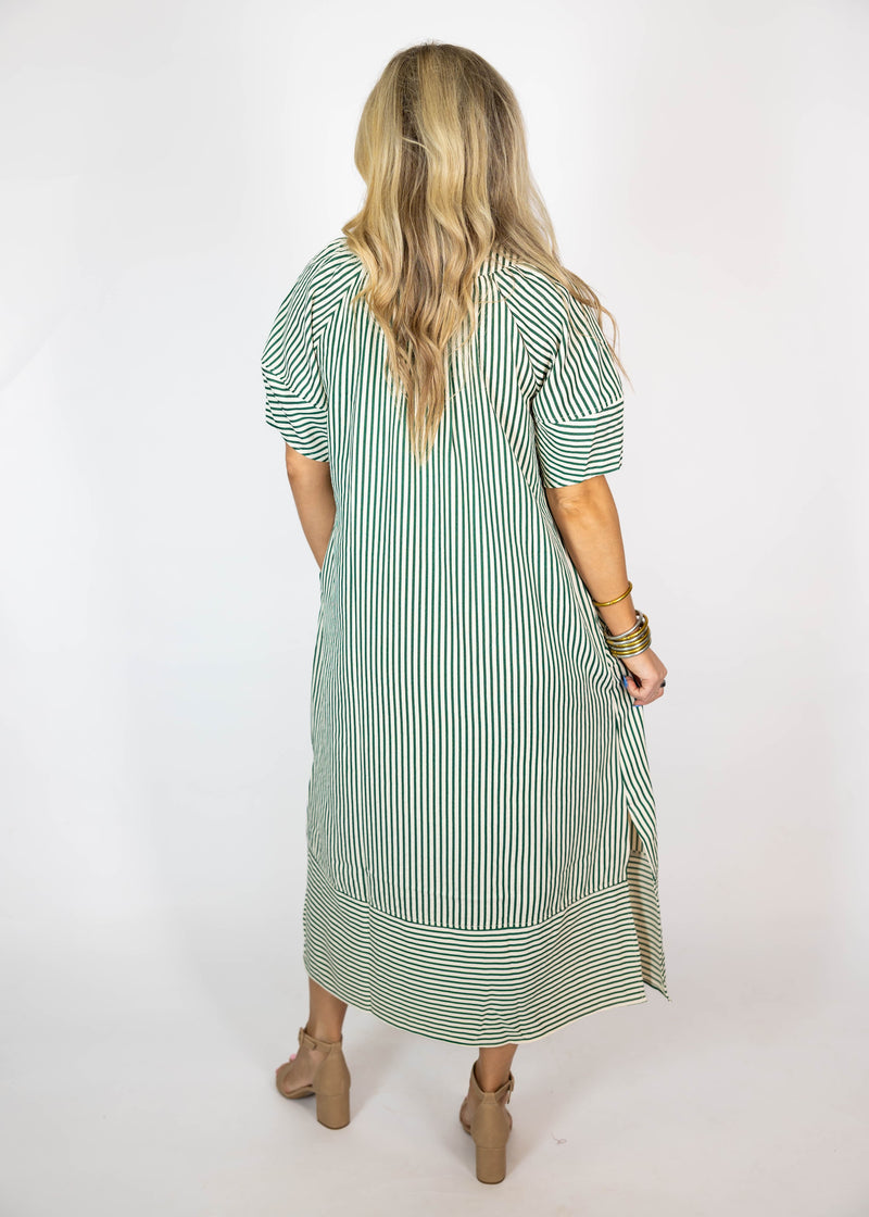 Forest Stripe Midi/Maxi Dress