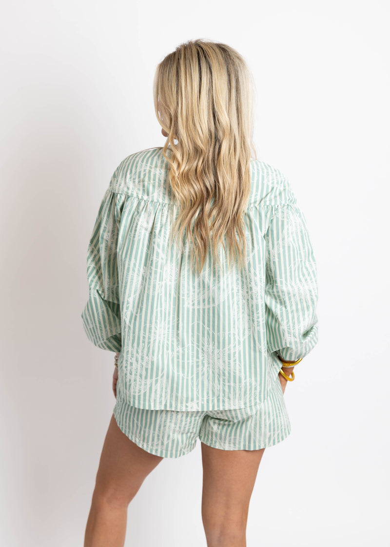 Sage Striped Set