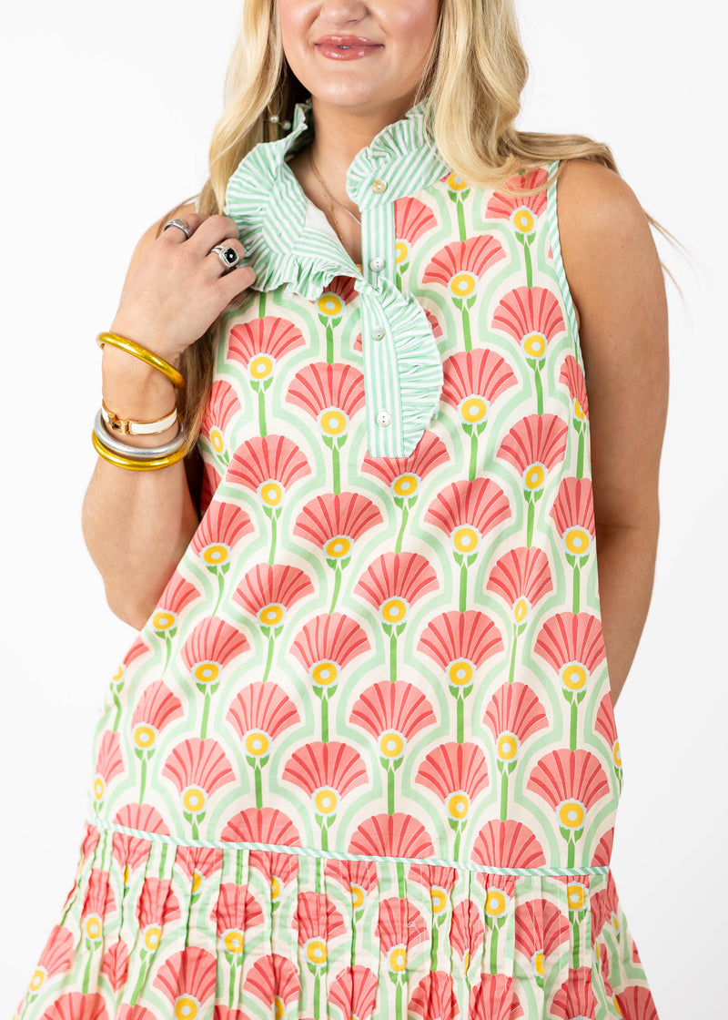Shell-ebrate Coral Mini Dress