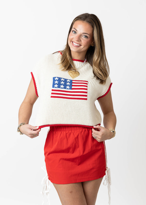 American Flag Sweater