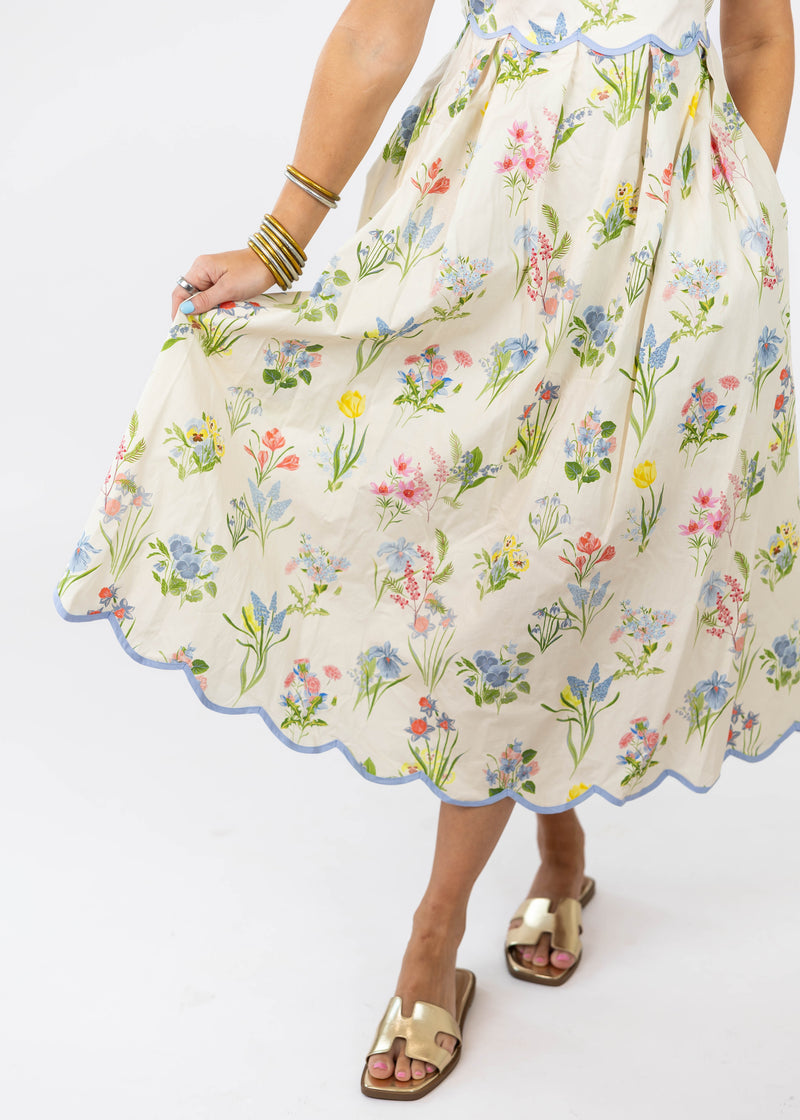 Pastel Garden Midi Dress