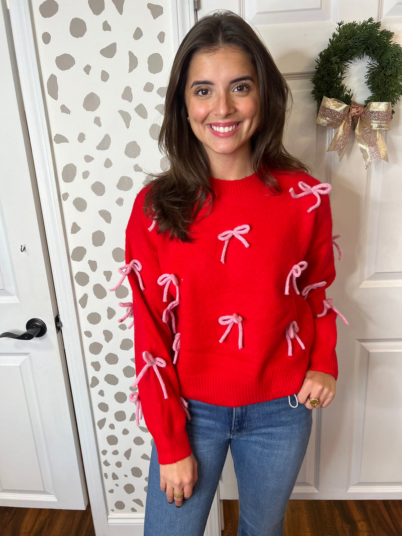 Cherry Bow Sweater