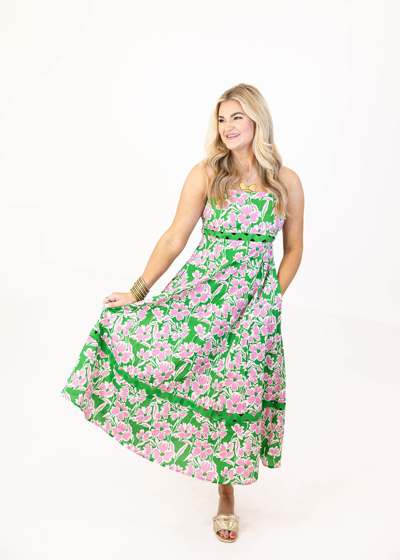 Palms Away Midi Dress