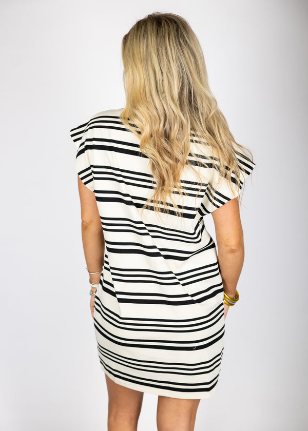Striped Muscle Tee Dress