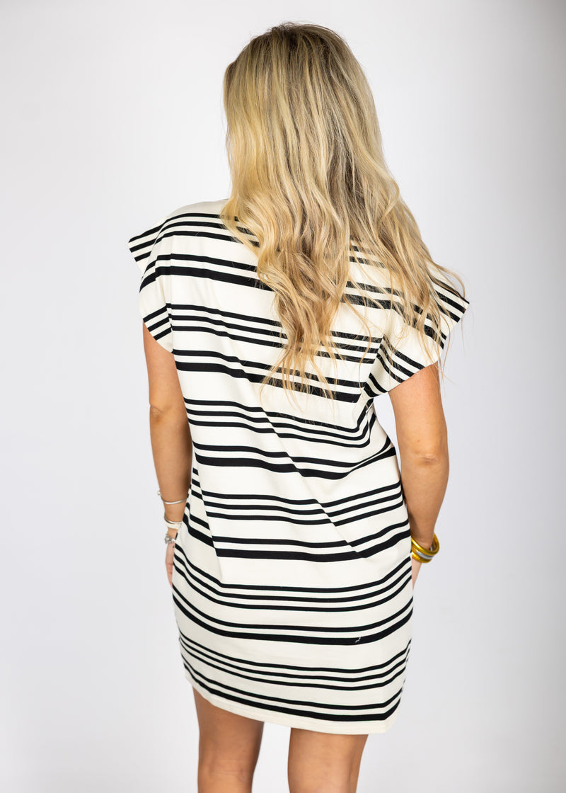 Striped Muscle Tee Dress