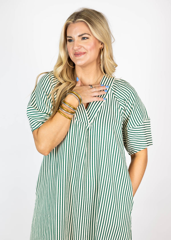 Forest Stripe Midi/Maxi Dress
