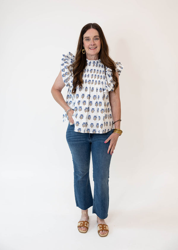 Blue Cluster Top