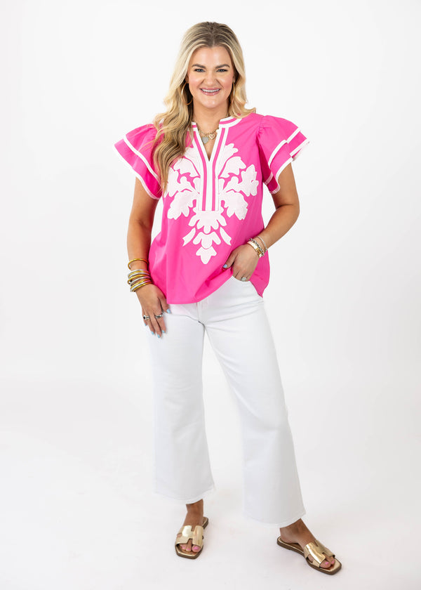 Barbie Pink Statement Top