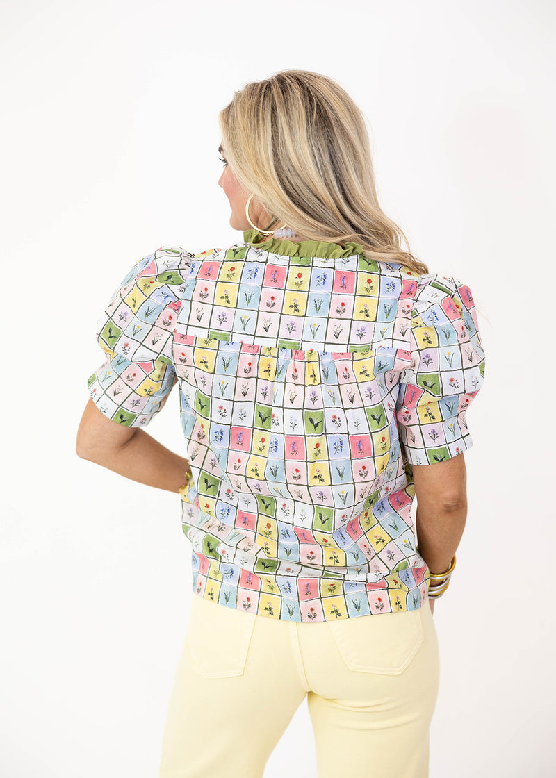 Shades of Spring Floral Top