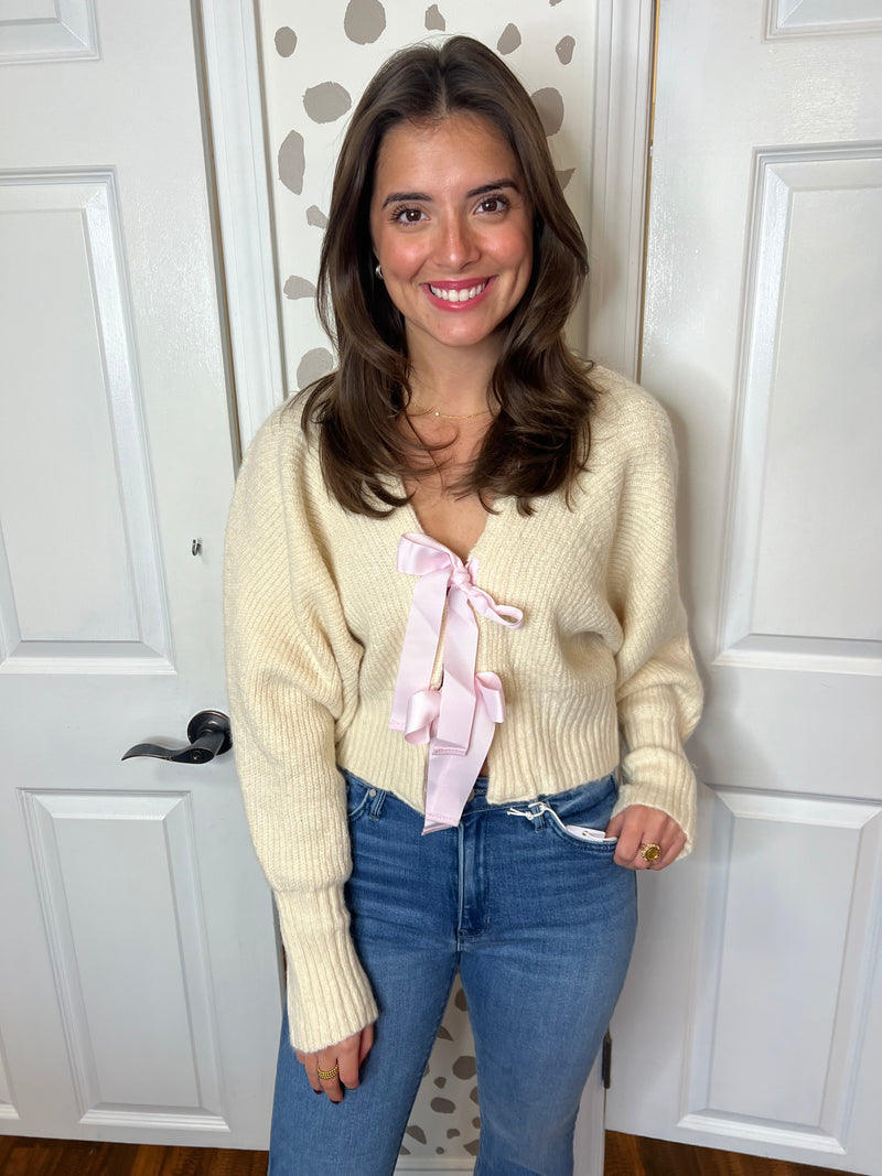 Little Pink Bow Sweater