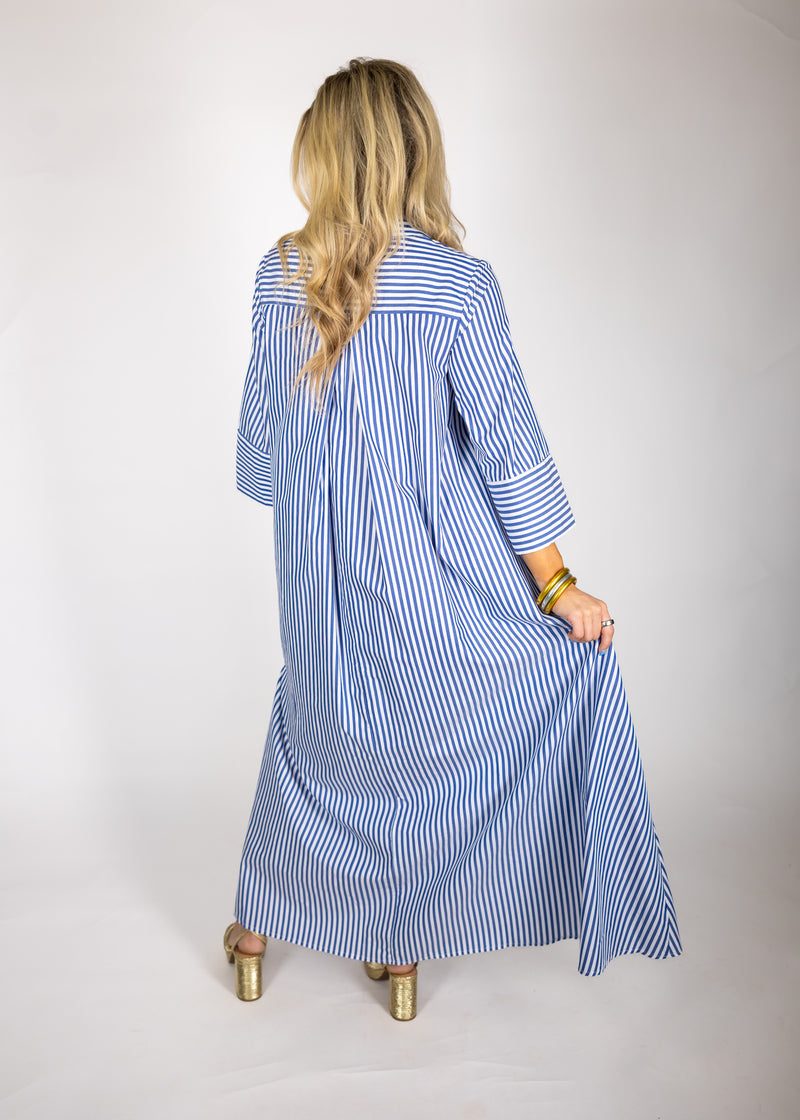 Navy Stripe Oversized Dress