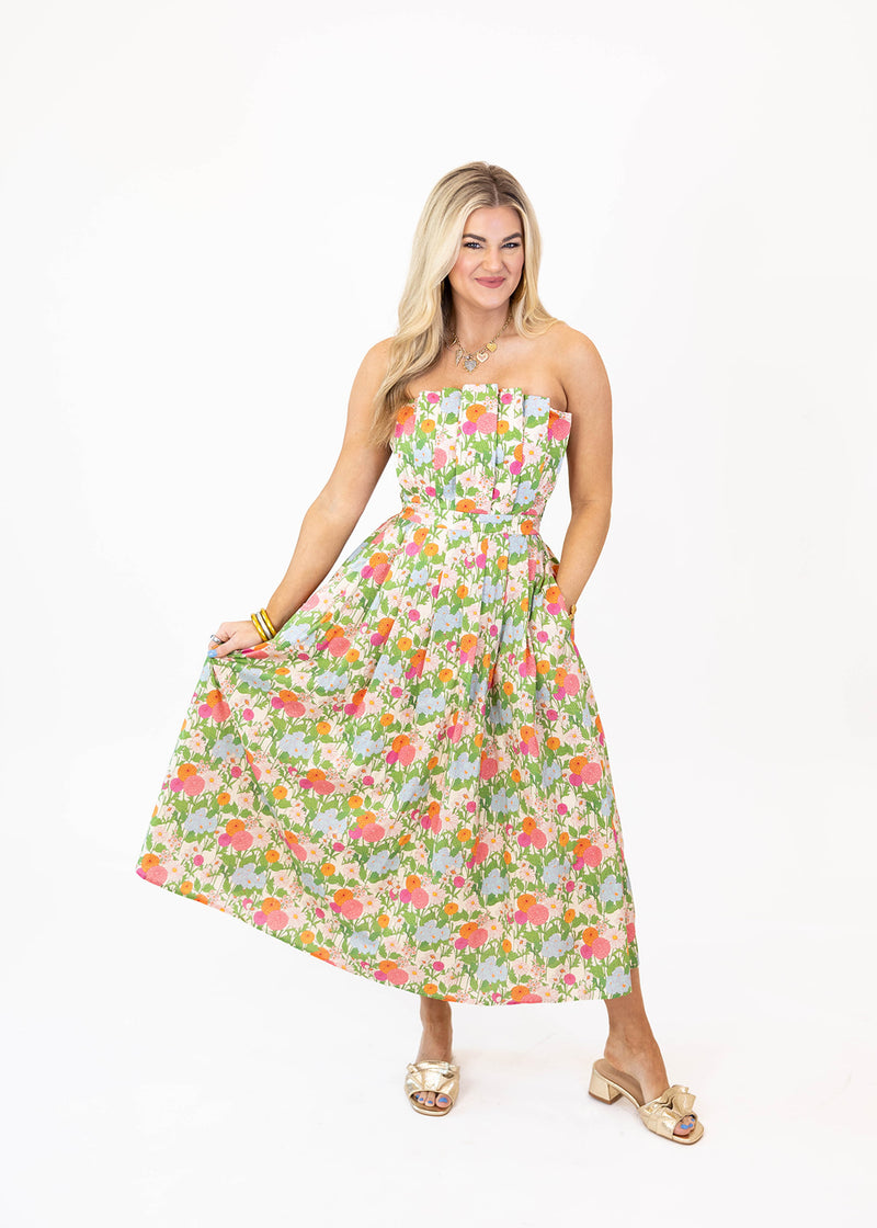 Wild Flower Midi Dress