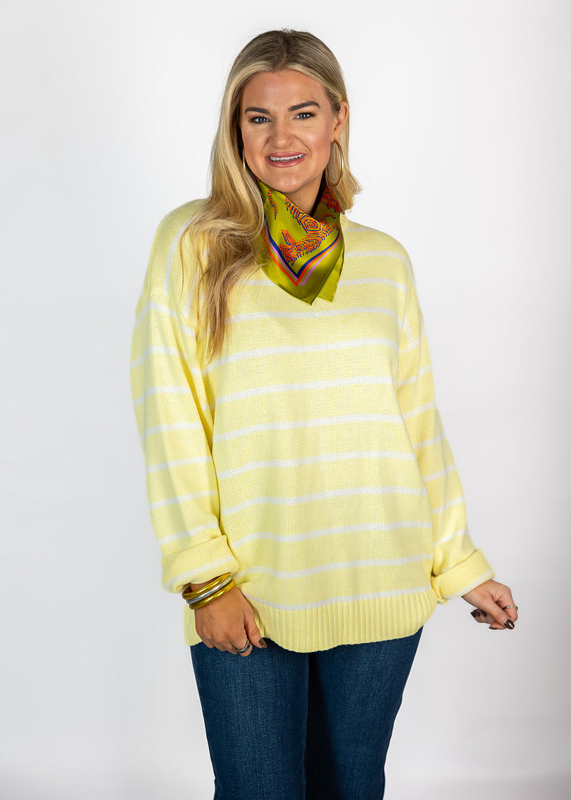 Lemon Stripe Sweater