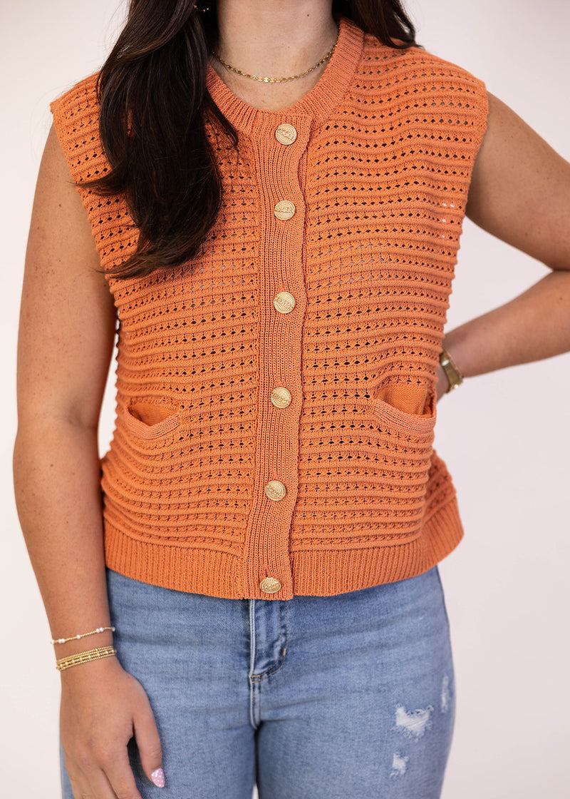 Sunset Knit Sweater Top