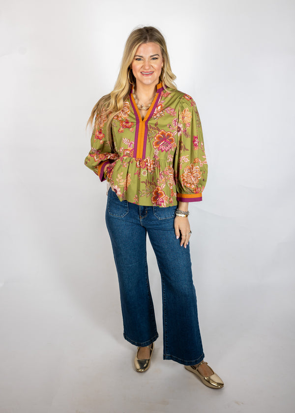 Olive Occassion Top