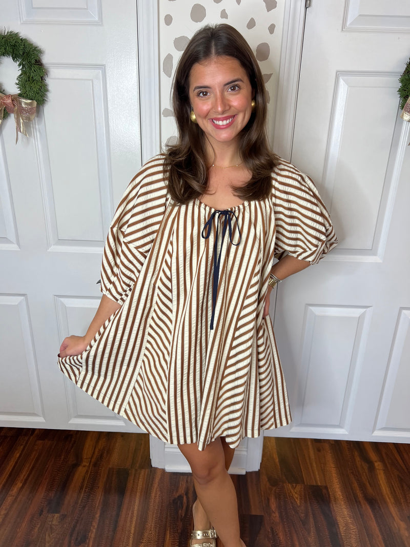 CoCo Stripe Mini Dress