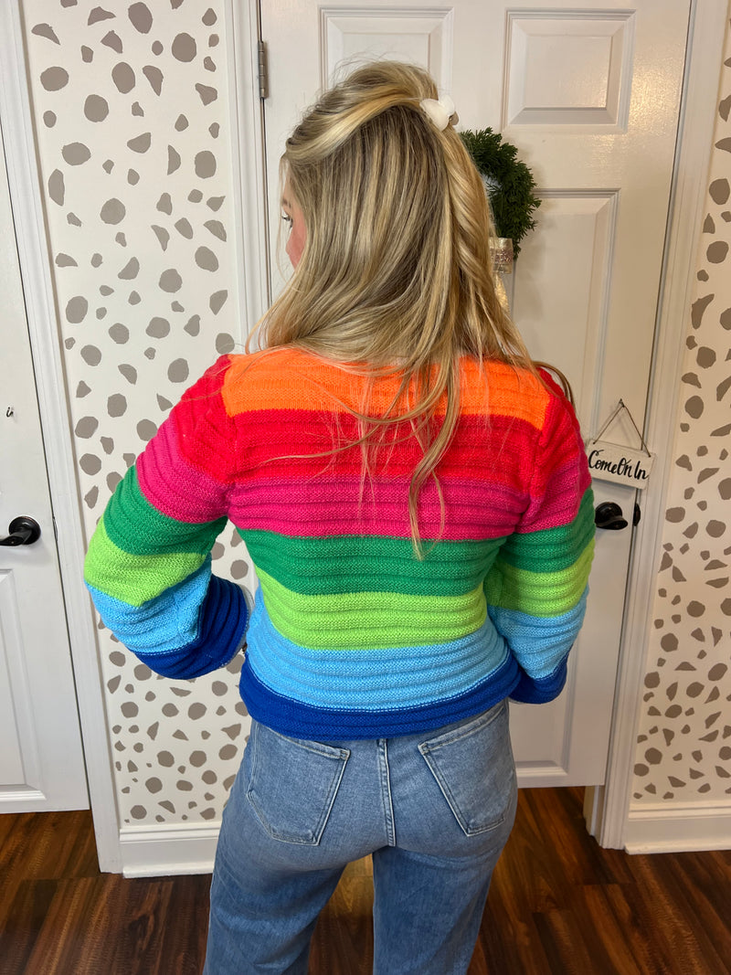 Rainbow Stripe Sweater