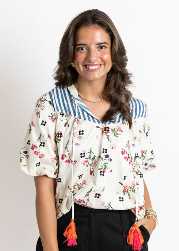 Ivory Tassel Top