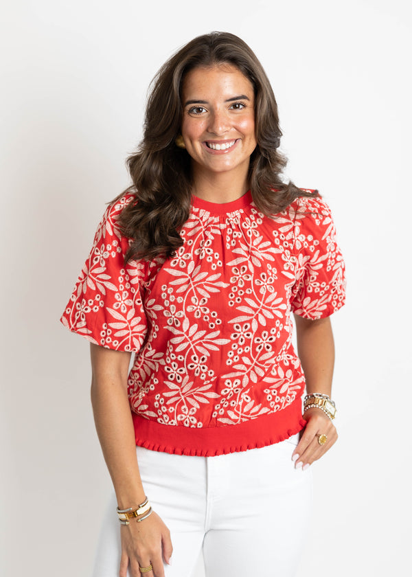 Firework Eyelet Top