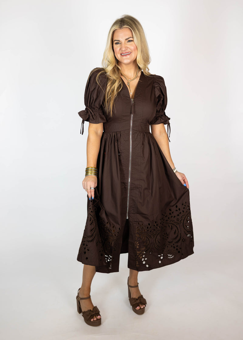Brunette Midi/Maxi Dress