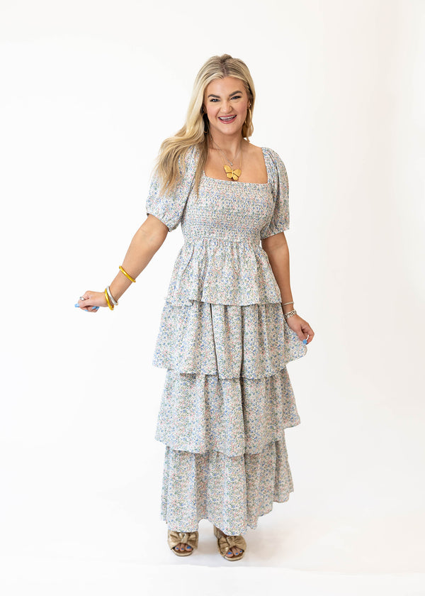 Sunrise Smocked Midi Dress