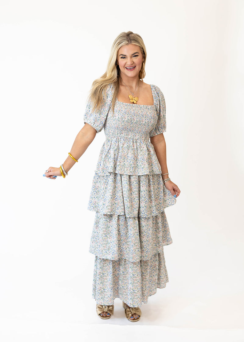 Sunrise Smocked Midi Dress