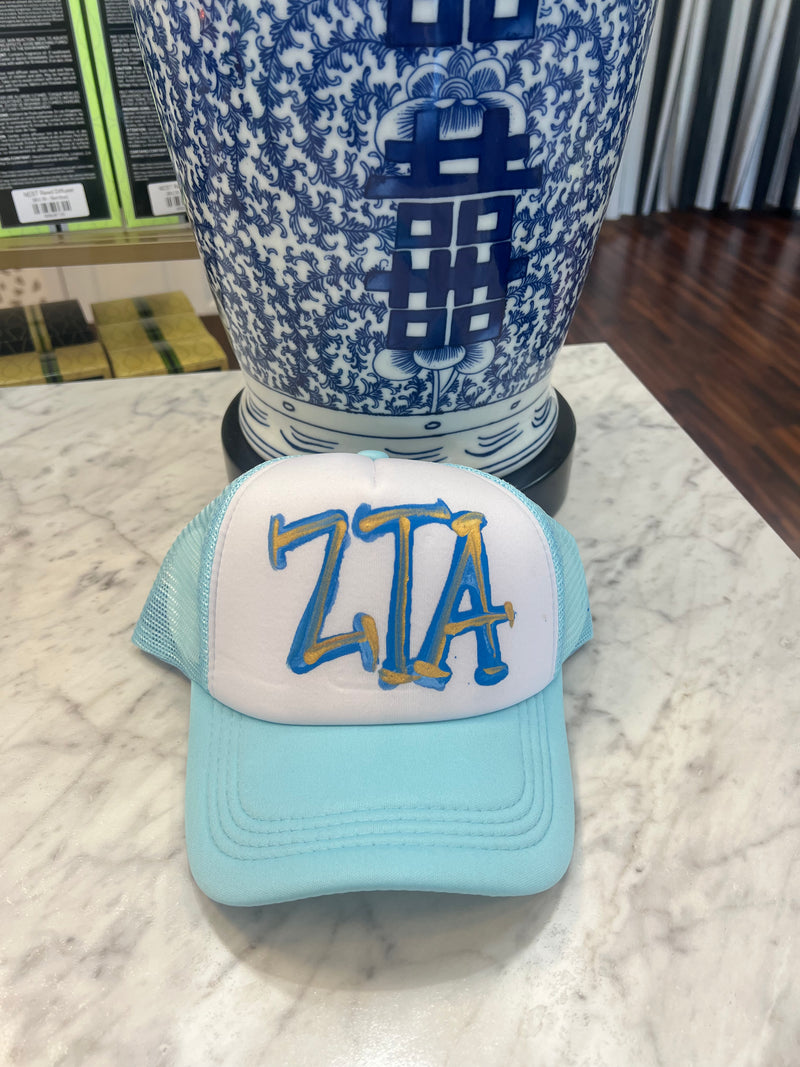 Painted Trucker Hat (Greek)