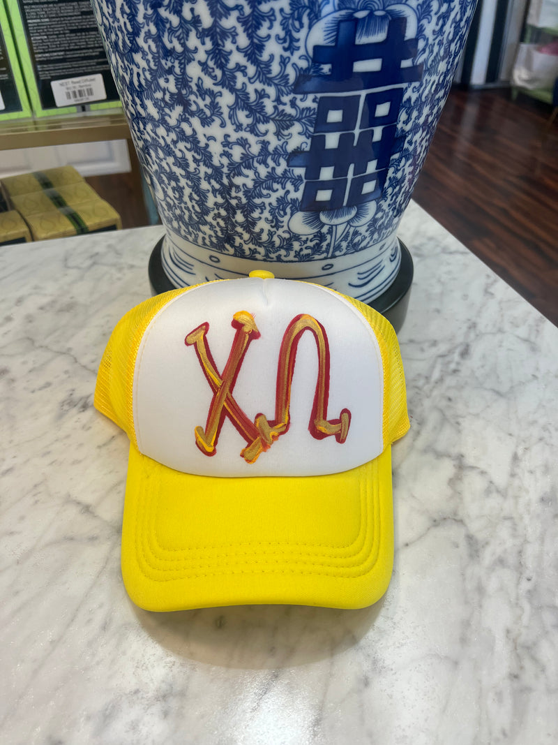 Painted Trucker Hat (Greek)